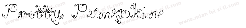 Pretty Pumpkin字体转换